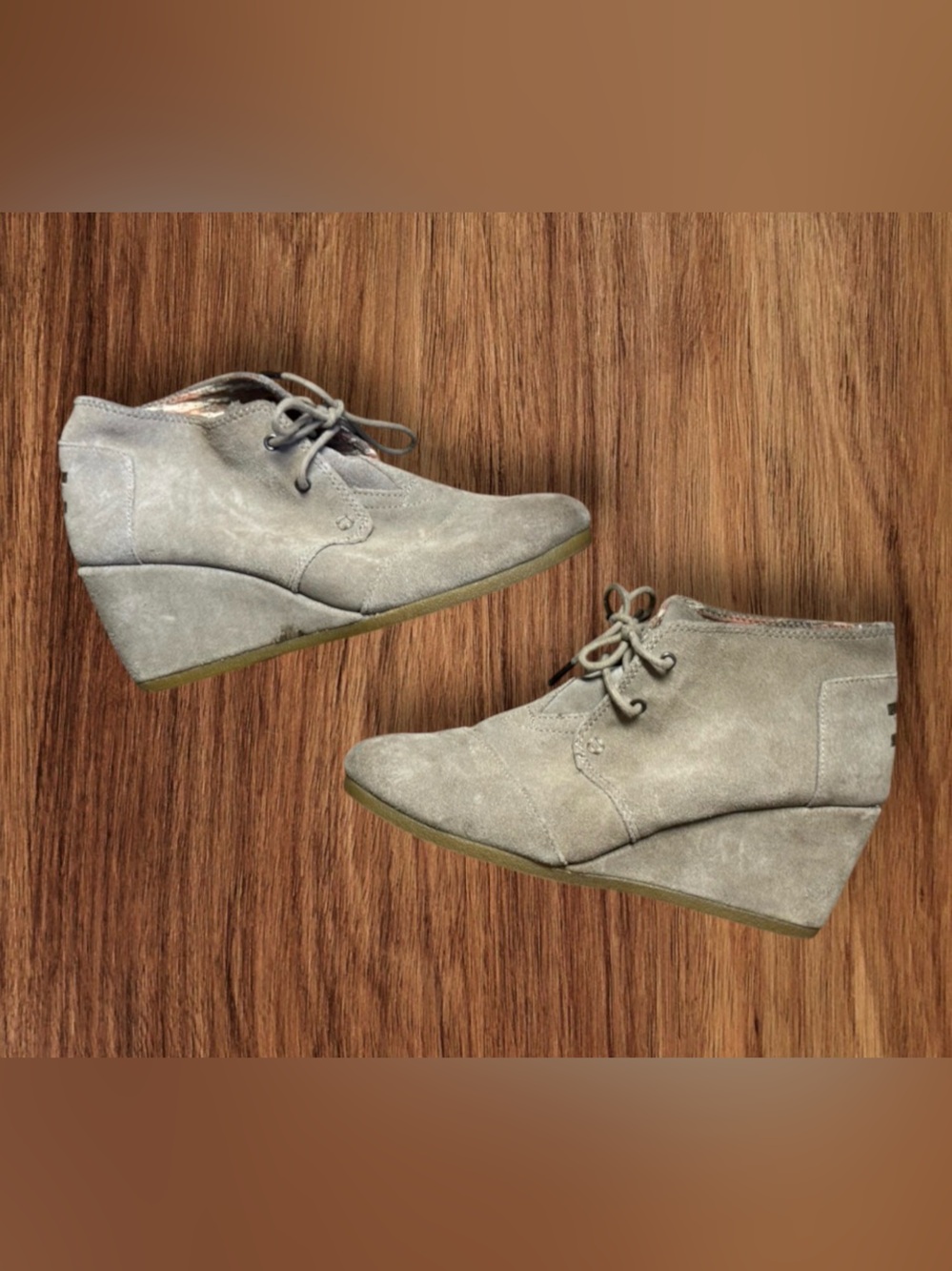 TOMS Desert Wedge Bootie SZ 8.5